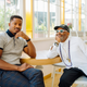 Nate Parker and Spike Lee at the Venice Film Festival in Venice, Italy on Sept. 1, 2019.